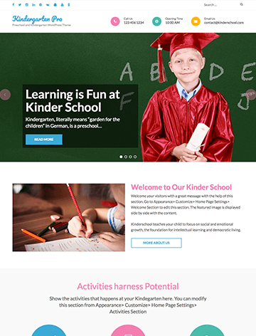 Preschool and Kindergarten Wordpress theme